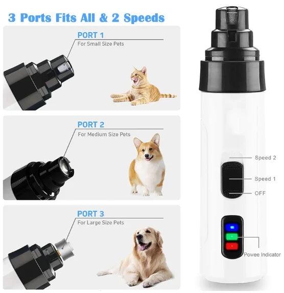 Elétrico Para Unhas De Cães E Gatos De Carregamento Usb Para Animais De Estimação