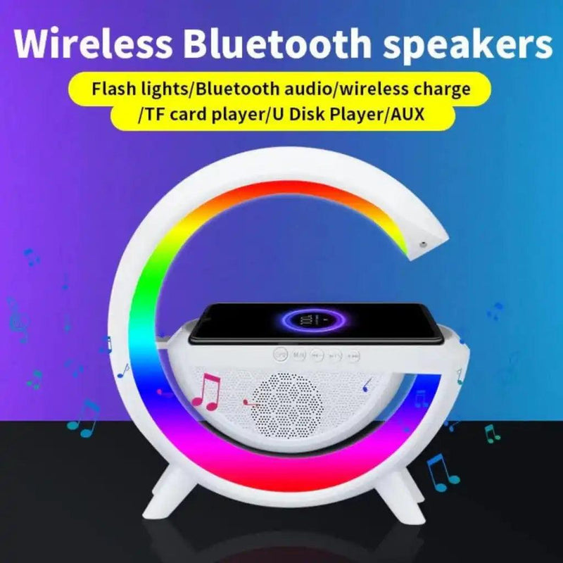 Caixinha De Som G -speaker smart station Carregador Indução Sem Fio Multifunção Alto-falante Bluetooth