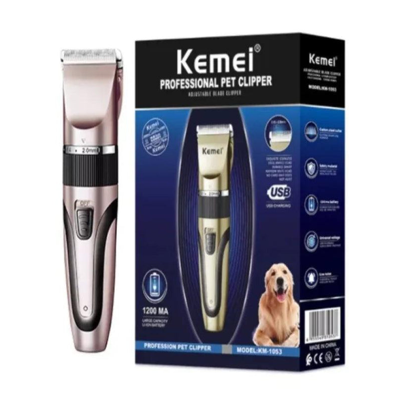 Máquina Tosa Kemei Km 1053 Pet Animais Cães Gatos