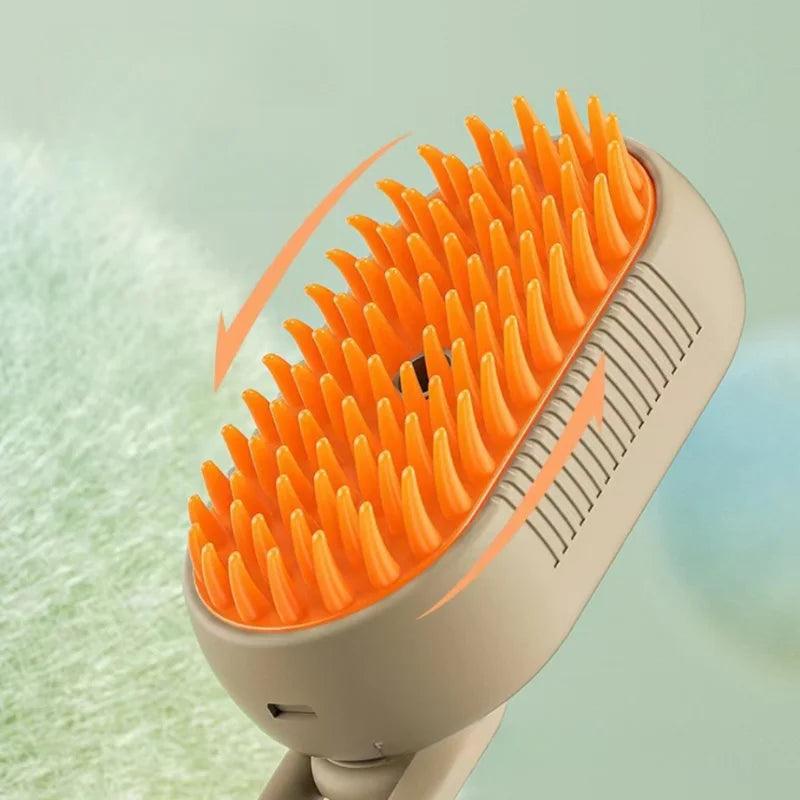 Dog Brush Electric Cat Hair Brush Dog Steamer Brush for Massage Pet Grooming Removing Hair