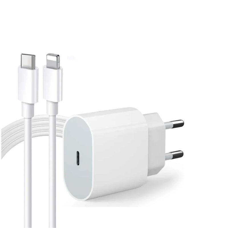 CARREGADOR PARA CELULAR COMPATIVEL COM IPHONE 20W CABO USB-C LIGHTINING