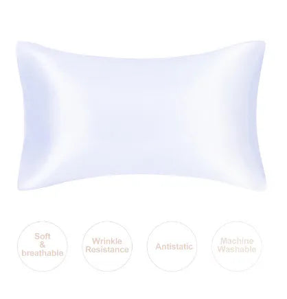 JuwenSilk silky stain pillowcase silky pillowcase natural silk pillowcase mulberry silk pillow case standard queen k