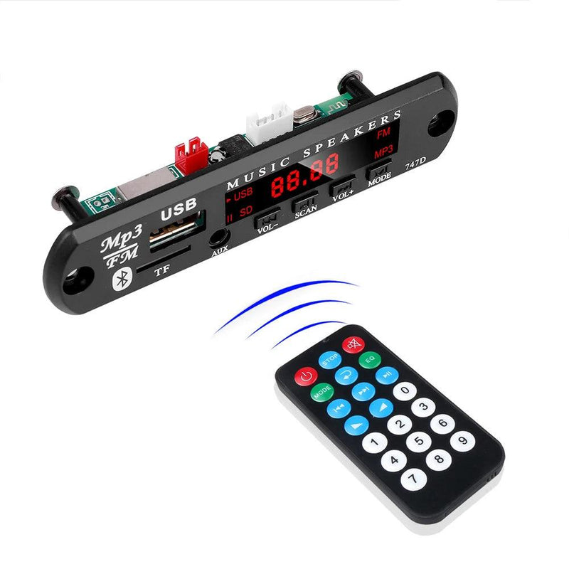 DC 9V 12V Bluetooth 5.0 Car Kit Wireless MP3 Decoder Board Audio WMA Car Music Player Module Lossless Audio USB AUX TF Radio