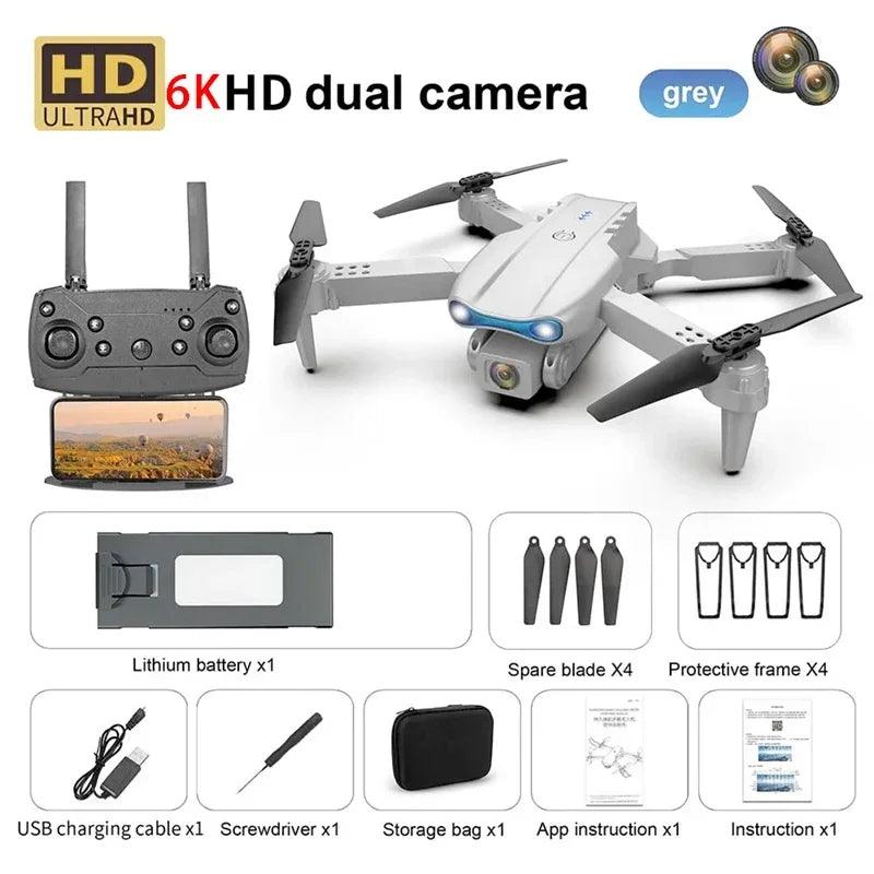 E99 PRO GPS Profissional 8K com Câmera HD FPV 5G Wifi Motor Brushless Dobrável RC Quadcopter Obstáculo Evitação Drone