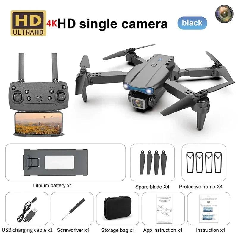 E99 PRO GPS Profissional 8K com Câmera HD FPV 5G Wifi Motor Brushless Dobrável RC Quadcopter Obstáculo Evitação Drone