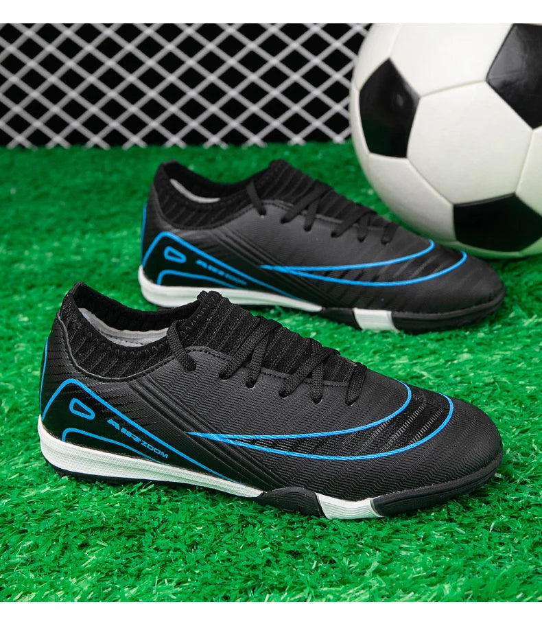 Profissional Kid Novos Sapatos de Futebol Match Ankle Antiderrapante Futebol