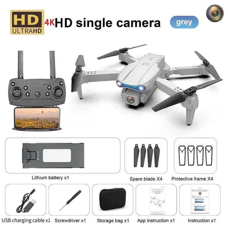 E99 PRO GPS Profissional 8K com Câmera HD FPV 5G Wifi Motor Brushless Dobrável RC Quadcopter Obstáculo Evitação Drone