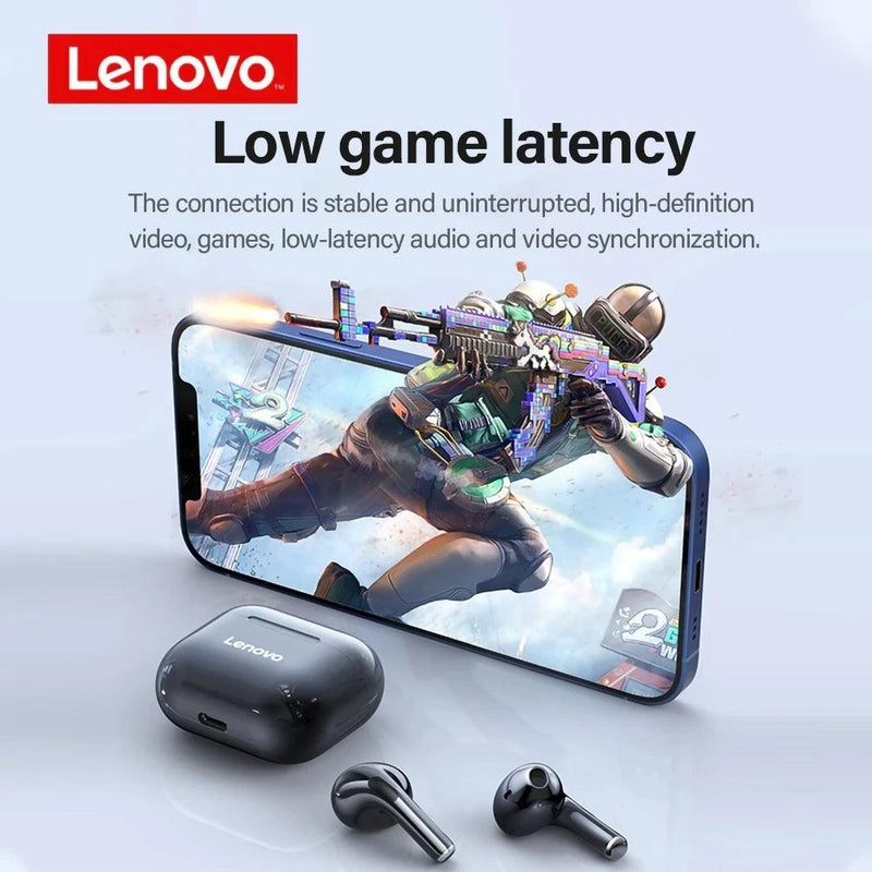 Fones de ouvido sem fio Lenovo LP40 originais TWS Bluetooth