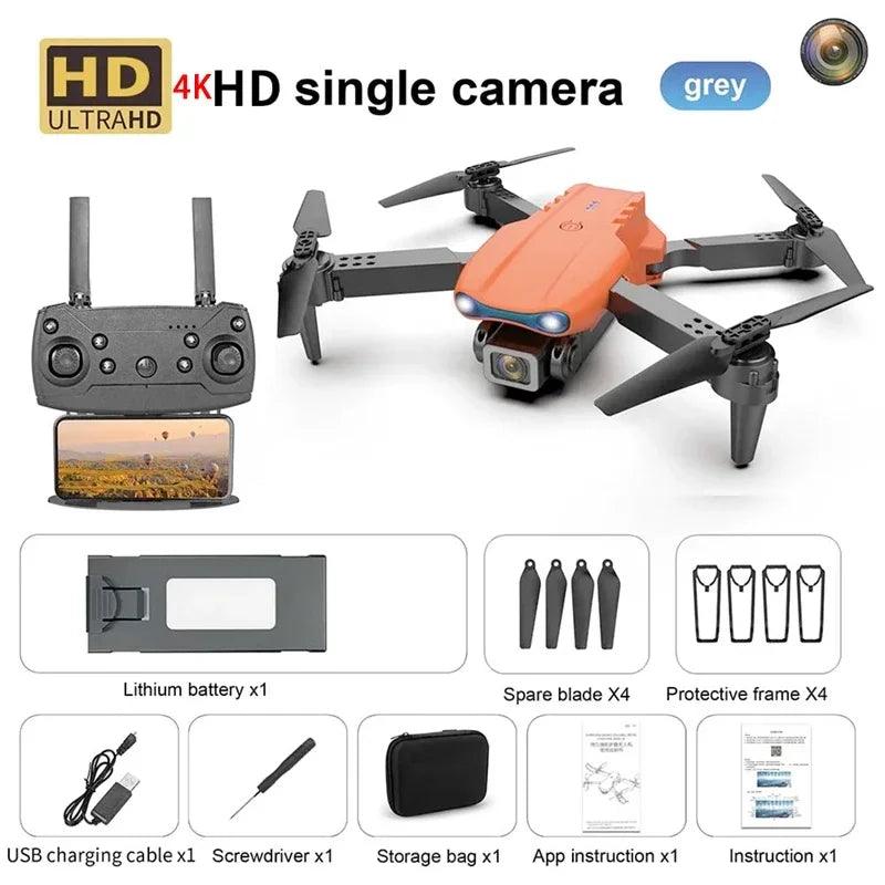 E99 PRO GPS Profissional 8K com Câmera HD FPV 5G Wifi Motor Brushless Dobrável RC Quadcopter Obstáculo Evitação Drone