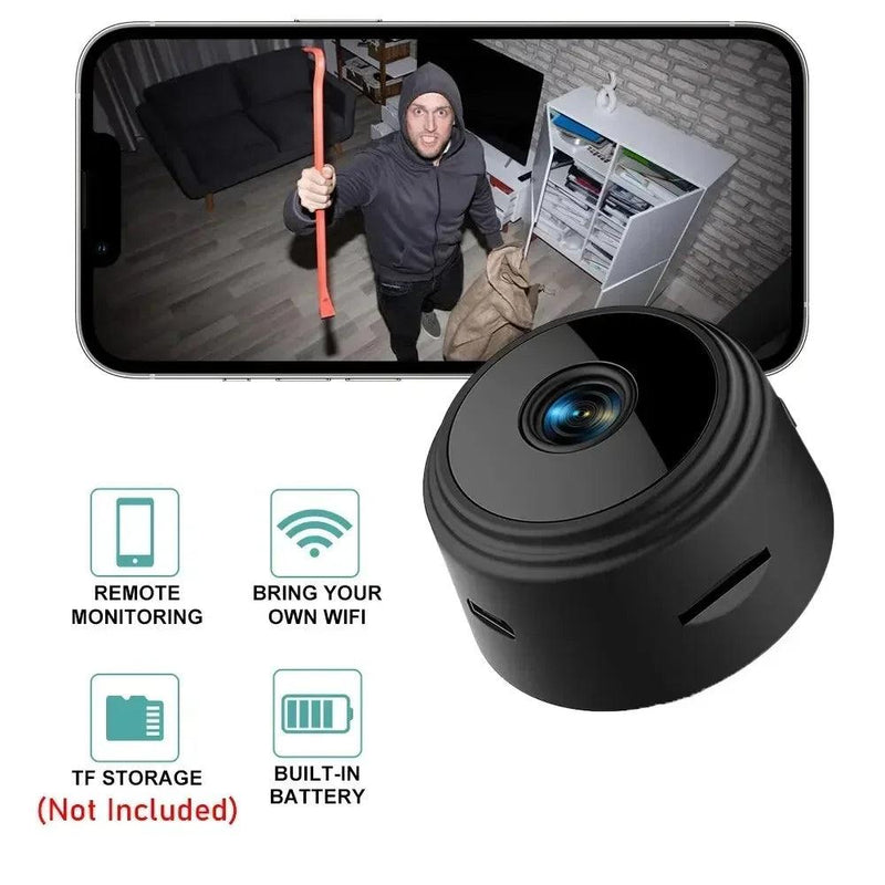 Mini Câmera 1080P HD Wifi Monitor de Segurança Sem Fio Para Casa Versão Noturna Proteção de Vídeo Controle Remoto Inteligente Filmadoras