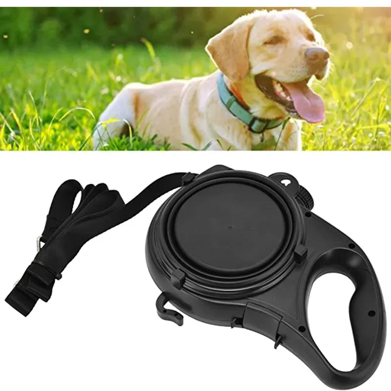 Multifunction Pet Dog Leash with Builtin Water Bottle Bowl Waste Bag Dispenser for Outdoor Walking Traction Rope Pet Accessories