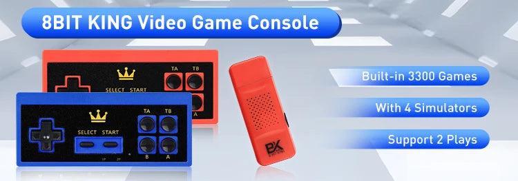 Video Game Console Built-in 20000+ Games Retro Handheld Game Player 64G 4K TV Game Stick 2.4G Wireless Controller Gamepad