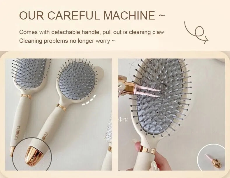 Air Bag Anti Static Exhaust Air Cushion Comb Women Long Hair Curling Fluffy Head Massage Comb Salon Hairdressing Styling Tools