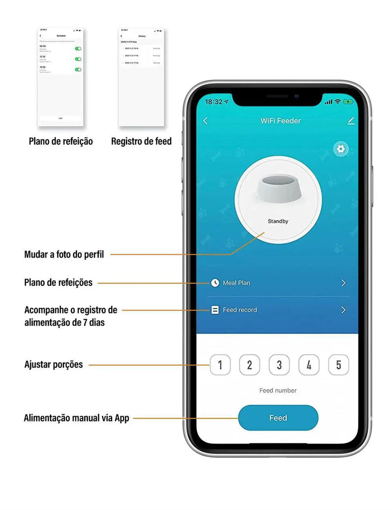 Alimentador de temporização para gatos 4L, aplicativo inteligente, alimentador de gatos, aço inoxidável, comida para animais de estimação, alimentação remota, dispensador automático, adequado para gatos e cães