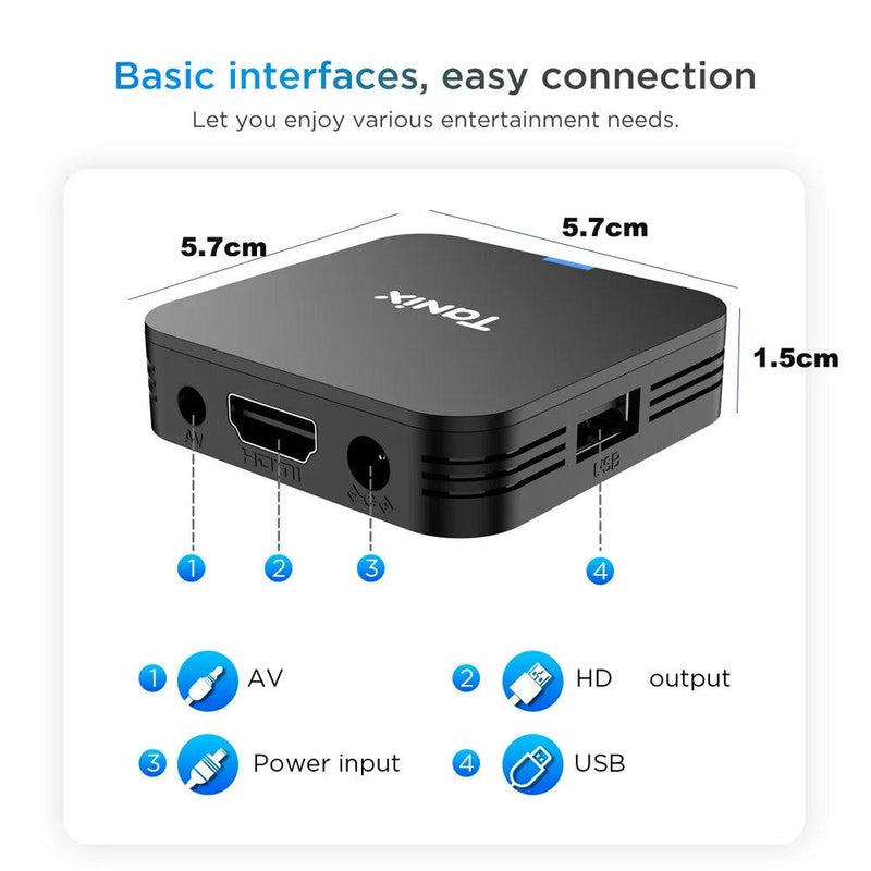 Super Mini Smart TV Box Android10.0 Allwinner H313 2 GB 16 GB 1 GB 8 GB 2.4G Wifi 4K HD