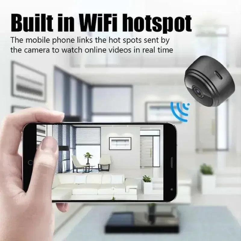 Mini Câmera 1080P HD Wifi Monitor de Segurança Sem Fio Para Casa Versão Noturna Proteção de Vídeo Controle Remoto Inteligente Filmadoras