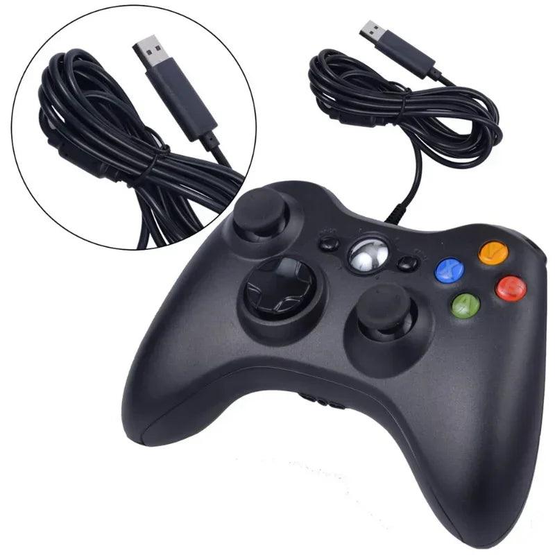 Controle Xbox 360 USB com fio Controlador PC Handheld Joystick Game Gamepad para Windows Controle Xbox