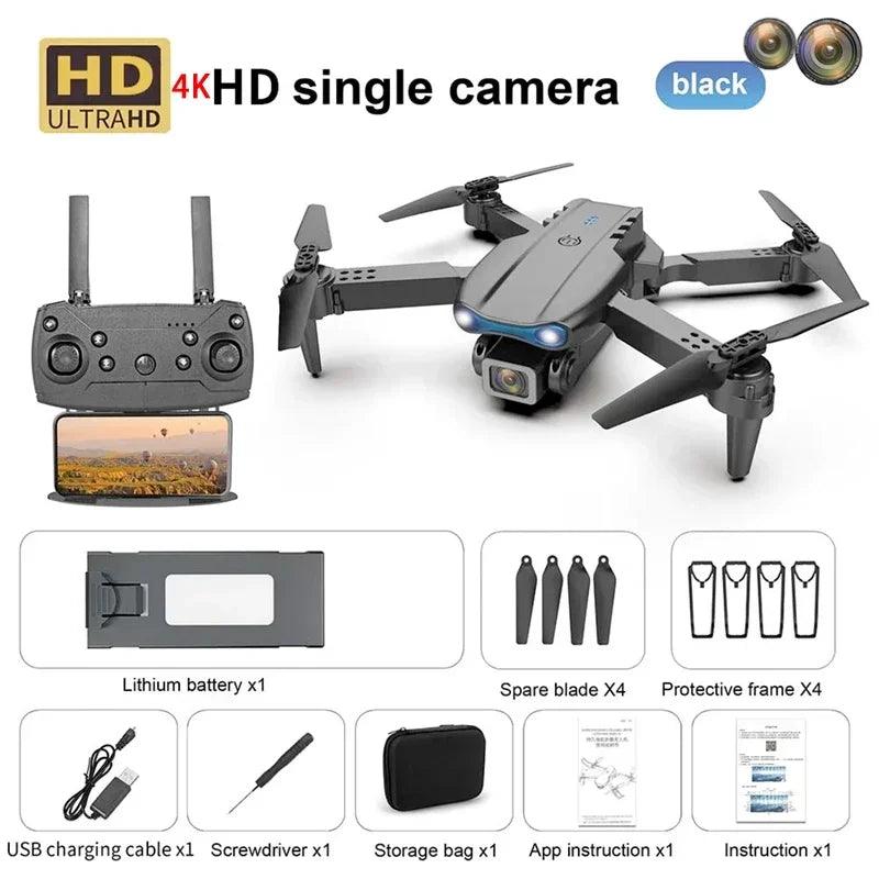 E99 PRO GPS Profissional 8K com Câmera HD FPV 5G Wifi Motor Brushless Dobrável RC Quadcopter Obstáculo Evitação Drone