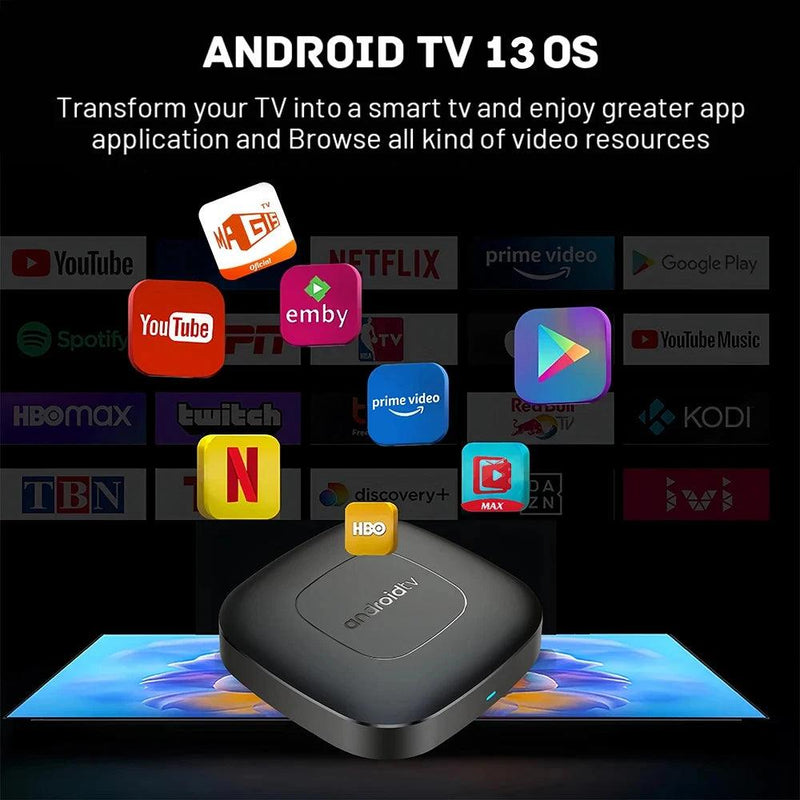 Smart Home Theater TV Box AllwinnerH313 Google Assistente Netflix