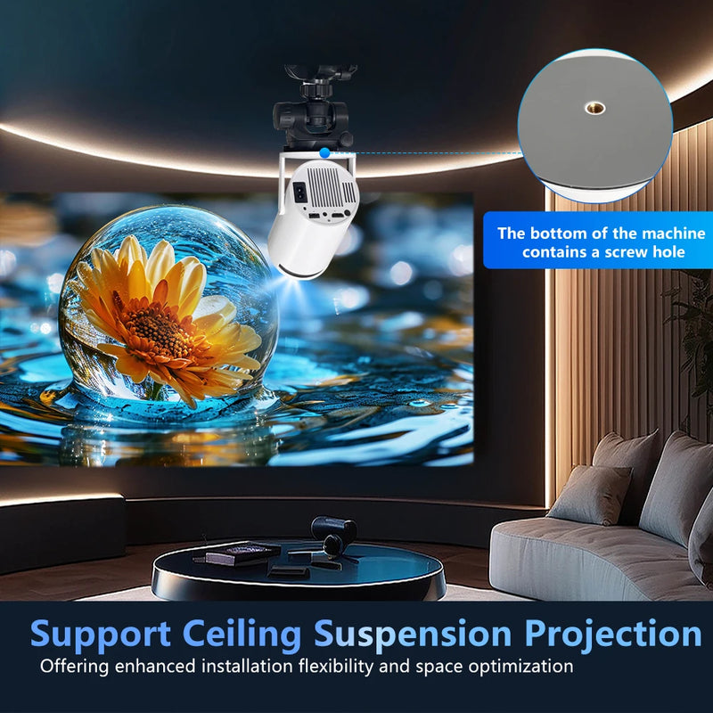 Magcubic Projector 4K Android 11 HY300 Pro Dual Wifi6 260ANSI Allwinner H713 BT5.0 1280*720P Cinema Outdoor Portable Projetor