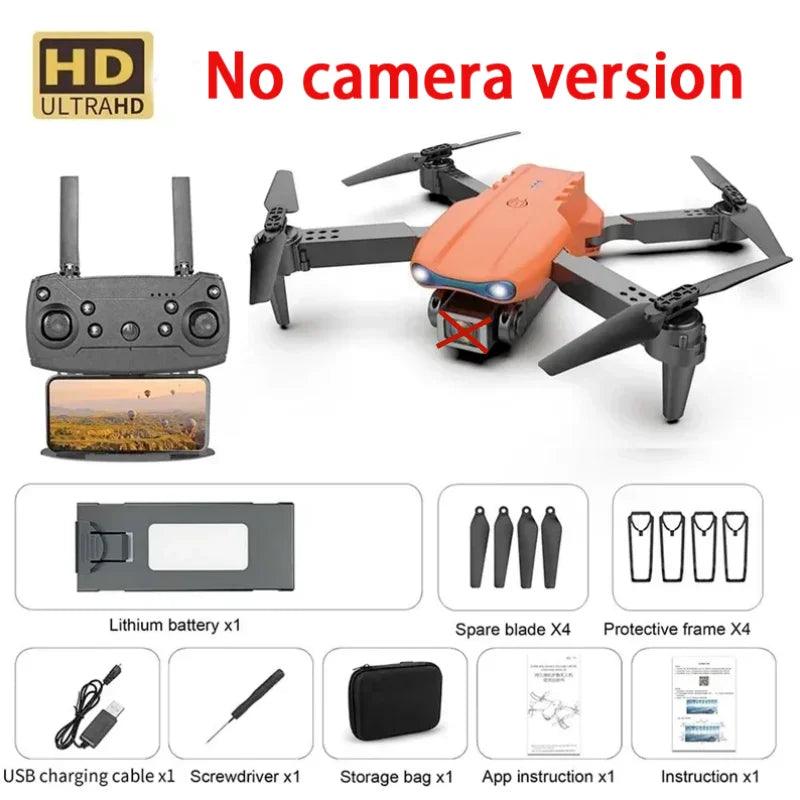 E99 PRO GPS Profissional 8K com Câmera HD FPV 5G Wifi Motor Brushless Dobrável RC Quadcopter Obstáculo Evitação Drone