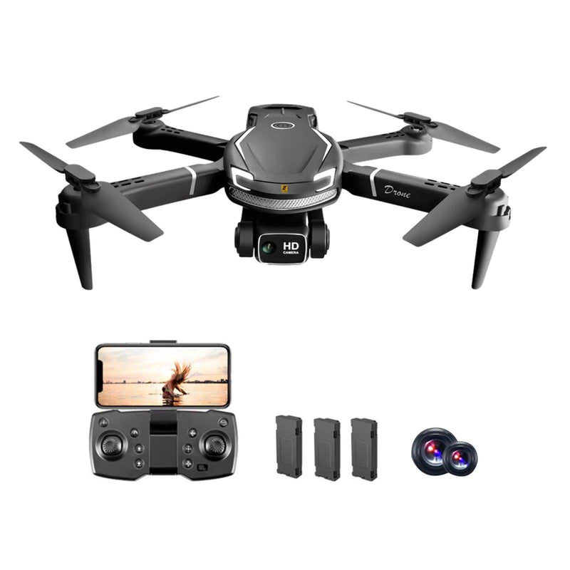 Drone 4K Câmera Dupla Grande Angular HD Fotografia Aérea Quadcopter Dobrável RC Helicóptero WIFI FPV Altura Segurar Presente Brinquedo