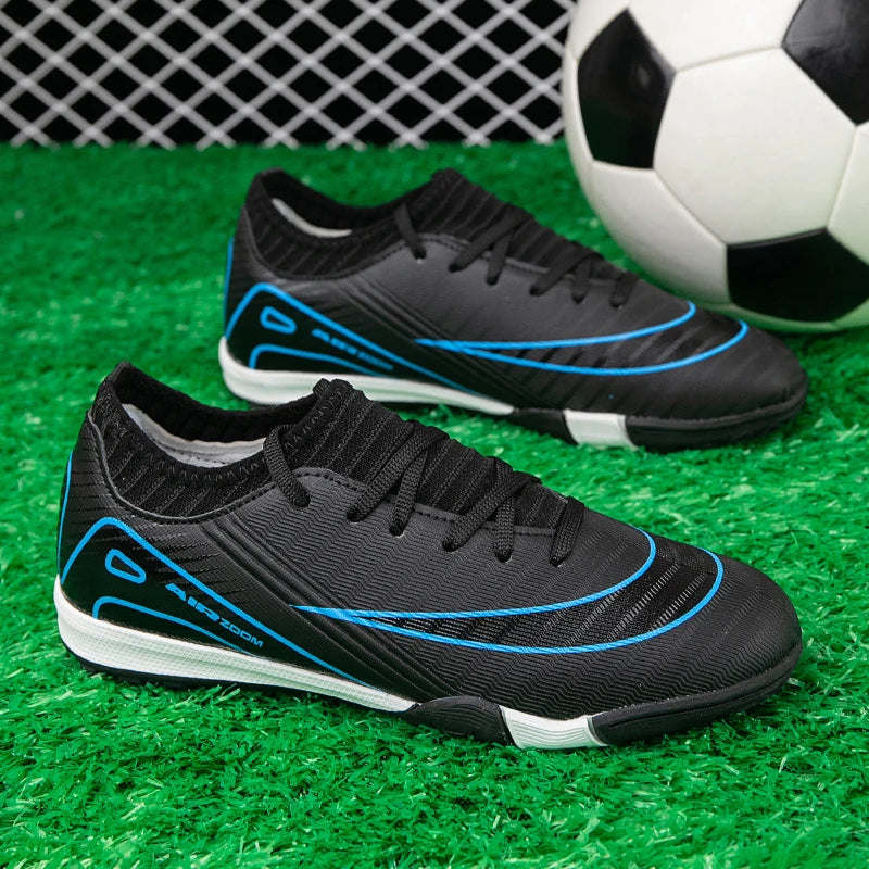 Profissional Kid Novos Sapatos de Futebol Match Ankle Antiderrapante Futebol