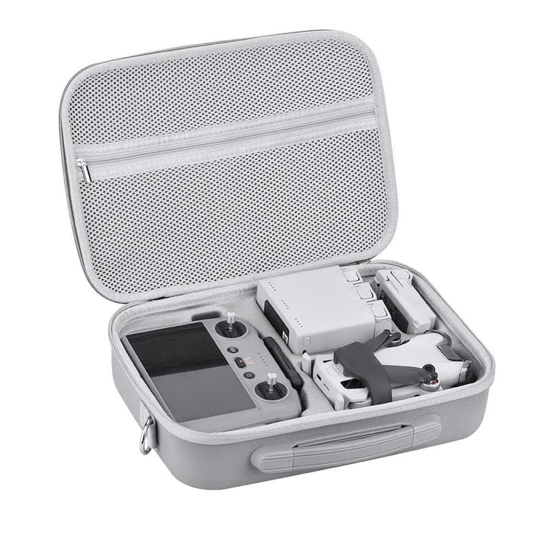 Mini 4 Pro RC 2 Case, Bolsa de armazenamento de couro PU portátil de grande capacidade para DJI Mini 4 Pro