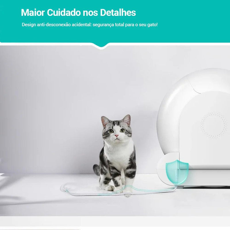 Caixa de areia automática inteligente para gatos, autolimpante, 65L, controle por aplicativo, bandeja de areia para gatos, desodorizador iônico, Arenero Gato