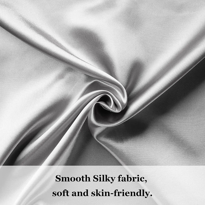 JuwenSilk silky stain pillowcase silky pillowcase natural silk pillowcase mulberry silk pillow case standard queen k