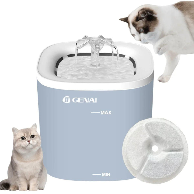 Fonte de água com recirculação automática, filtragem, dispensador de água para cães e gatos, bomba silenciosa USB, fonte de água para animais de estimação e gatos