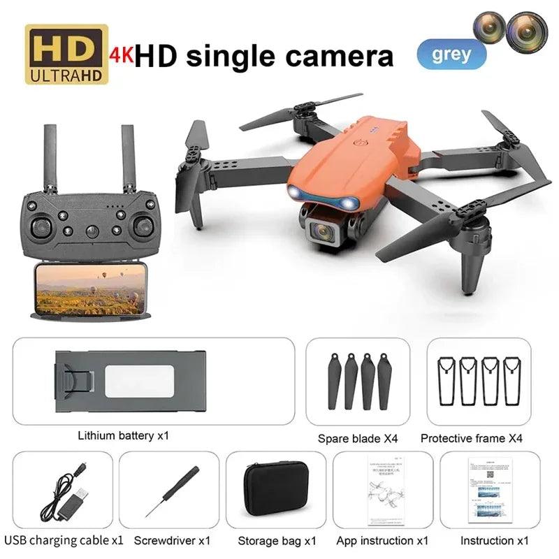 E99 PRO GPS Profissional 8K com Câmera HD FPV 5G Wifi Motor Brushless Dobrável RC Quadcopter Obstáculo Evitação Drone