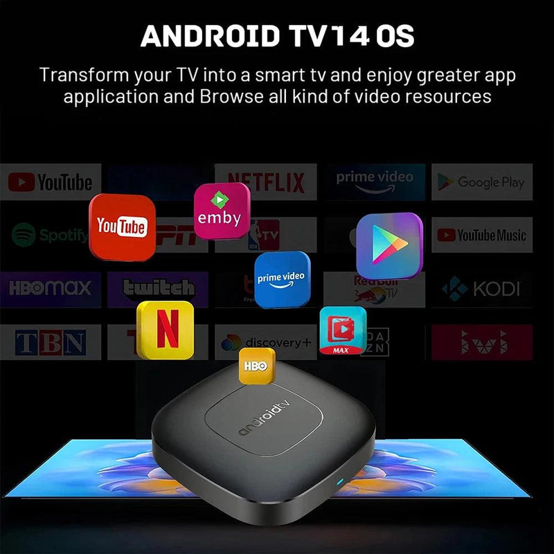 Smart Streaming Media Player TV Box AllwinnerH313 Android13 2.4G e 5G Wifi 4K Mortal T1 Bluetooth Google Assistant