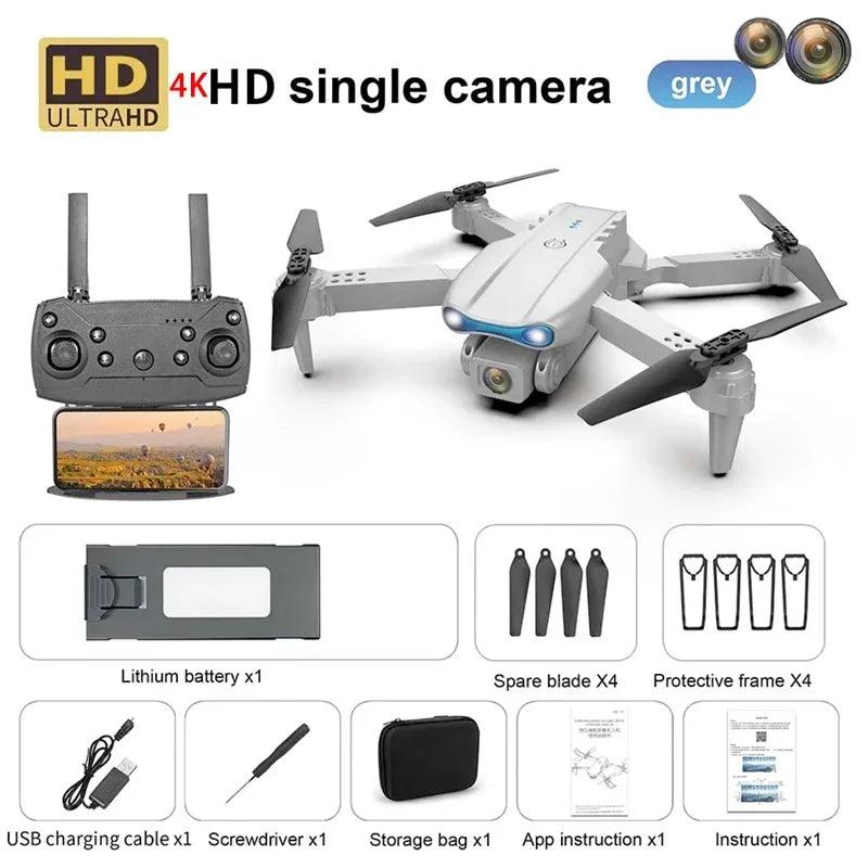 E99 PRO GPS Profissional 8K com Câmera HD FPV 5G Wifi Motor Brushless Dobrável RC Quadcopter Obstáculo Evitação Drone