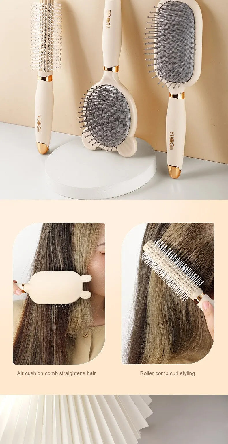 Air Bag Anti Static Exhaust Air Cushion Comb Women Long Hair Curling Fluffy Head Massage Comb Salon Hairdressing Styling Tools