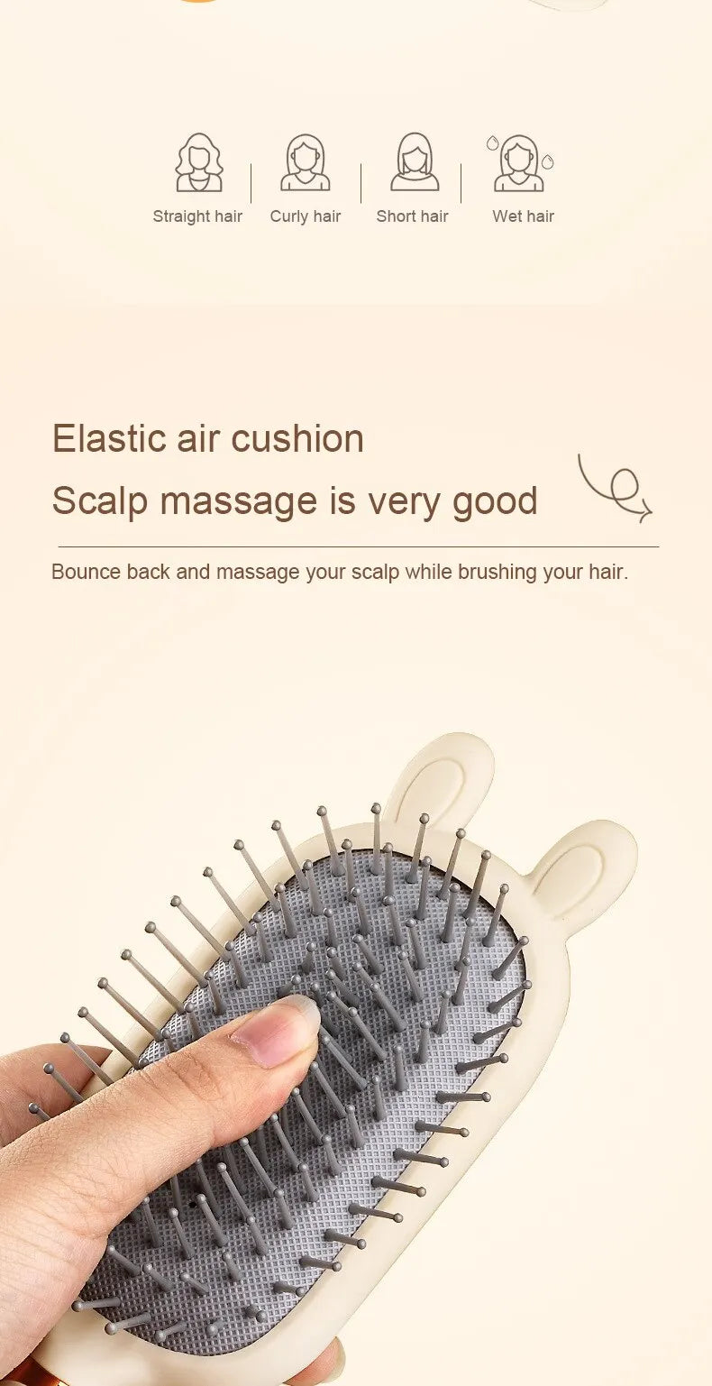 Air Bag Anti Static Exhaust Air Cushion Comb Women Long Hair Curling Fluffy Head Massage Comb Salon Hairdressing Styling Tools